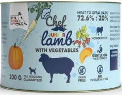Syta Micha Chef Junior Lamb Mokra Karma dla psa op. 200g