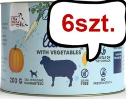 Syta Micha Chef Junior Lamb Mokra Karma dla psa op. 200g Pakiet 6szt.