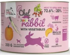 Syta Micha Chef Junior Rabbit Mokra Karma dla psa op. 200g