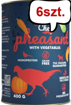 Syta Micha Chef Pheasant Mokra Karma dla psa op. 400g Pakiet 6szt.