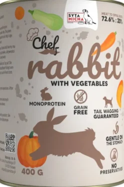Syta Micha Chef Rabbit Mokra Karma dla psa op. 400g