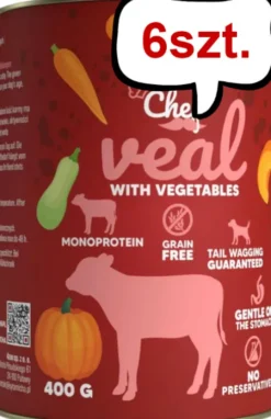 Syta Micha Chef Veal Mokra Karma dla psa op. 400g Pakiet 6szt.