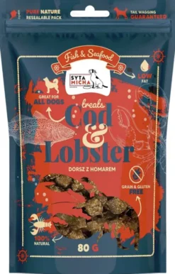 Syta Micha Fish&Seafood Przysmaki Dorsz z homarem dla psa op. 80g