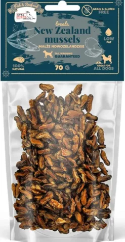 Syta Micha Fish&Seafood Przysmaki Małże Nowozelandzkie dla psa op. 70g