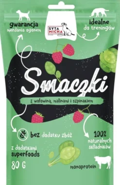 Syta Micha Monobiałkowe Smaczki Wołowina z malinami op. 80g