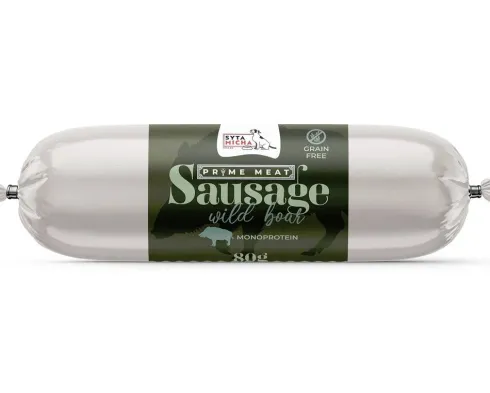 Syta Micha Prime Meat Sausage Wild Boar Przysmak dla psa op. 80g