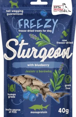 Syta Micha Przysmak Freezy Jesiotr z borówką dla psa op. 40g