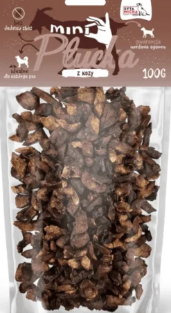 Syta Micha Przysmaki Mini Płucka Kozie dla psa op. 100g