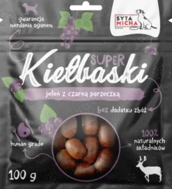 Syta Micha Przysmak Kiełbaski Jeleń z czarną porzeczką op. 100g