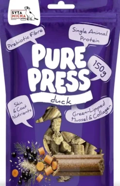 Syta Micha Pure Press Duck Przysmaki tłoczone na zimno dla psa op. 150g