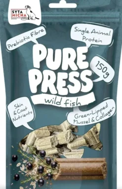 Syta Micha Pure Press Wild Fish Przysmaki tłoczone na zimno dla psa op. 150g