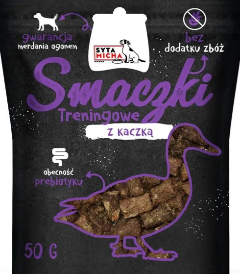 Syta Micha Smaczki treningowe z Kaczką dla psa op. 50g