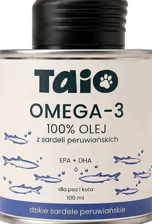 Taio Olej Omega-3 z dzikiej Sardeli Peruwiańskiej dla psa i kota poj. 100ml