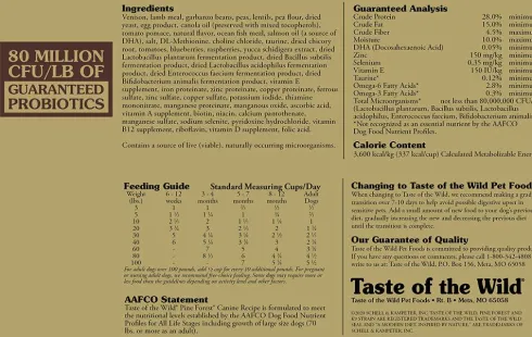 Taste of the Wild Adult Pine Forest Sucha Karma dla psa op. 2x12.2kg MEGA-PAK