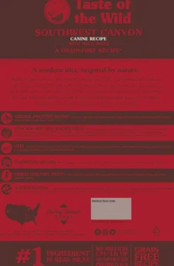 Taste of the Wild Adult Southwest Canyon Sucha Karma dla psa op. 12.2kg