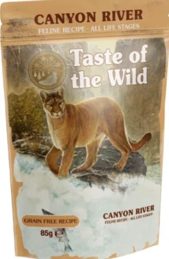 Taste of the Wild Canyon River Mokra Karma dla kota op. 85g Pakiet 12szt.