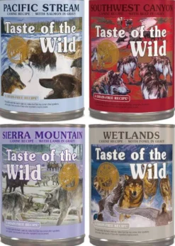 Taste of the Wild Pakiet degustacyjny Mokra Karma dla psa op. 8x390g