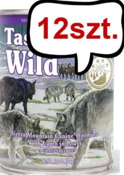 Taste of the Wild Sierra Mountain Mokra Karma dla psa op. 390g Pakiet 12szt.