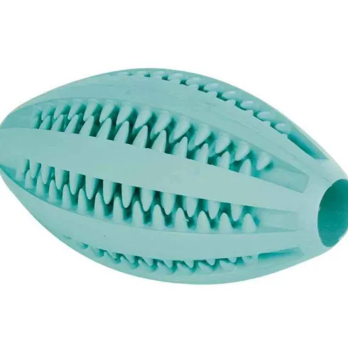 Trixie Gryzak gumowy Rugby Denta Fun dla psa dł. 12cm kolor zielony nr kat. 3290