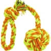 Trixie Sznur bawełniany z piłką dla psa dł. 22cm kolor zielono-pomarańczowy nr kat. 3268