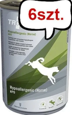 Trovet Hypoallergenic Horse HPD Mokra Karma dla psa op. 400g Pakiet 6szt.