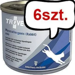 Trovet Hypoallergenic Rabbit RRD Mokra Karma dla kota op. 200g Pakiet 6szt.