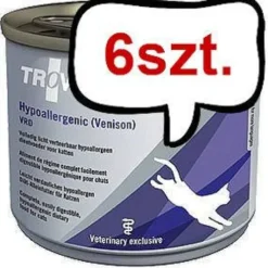 Trovet Hypoallergenic Venison VRD Mokra Karma dla kota op. 200g Pakiet 6szt.