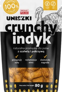 Uniszki Przysmak Crunchy indyk dla psa op. 80g