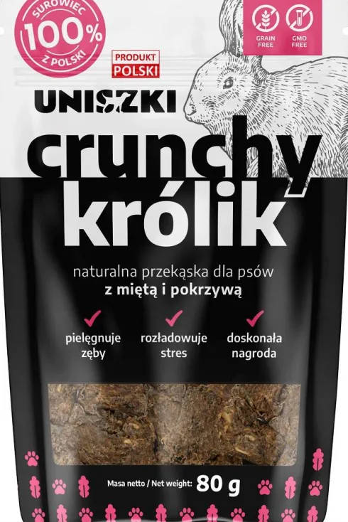 Uniszki Przysmak Crunchy królik dla psa op. 80g