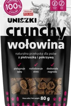 Uniszki Przysmak Crunchy wołowina dla psa op. 80g