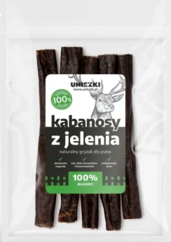 Uniszki Przysmak Kabanosy z jelenia dla psa op. 100g