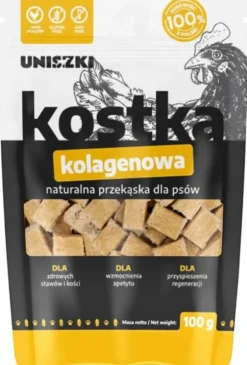 Uniszki Przysmak Kostki kolagenowe dla psa op. 100g