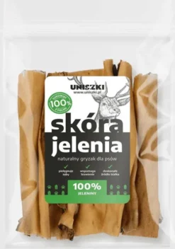 Uniszki Przysmak Skóra jelenia dla psa op. 100g