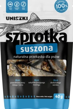 Uniszki Przysmak Szprotka suszona dla psa op. 40g