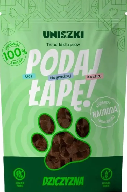 Uniszki Trenerki Podaj łapę! Dziczyzna Przysmaki dla psa op. 90g