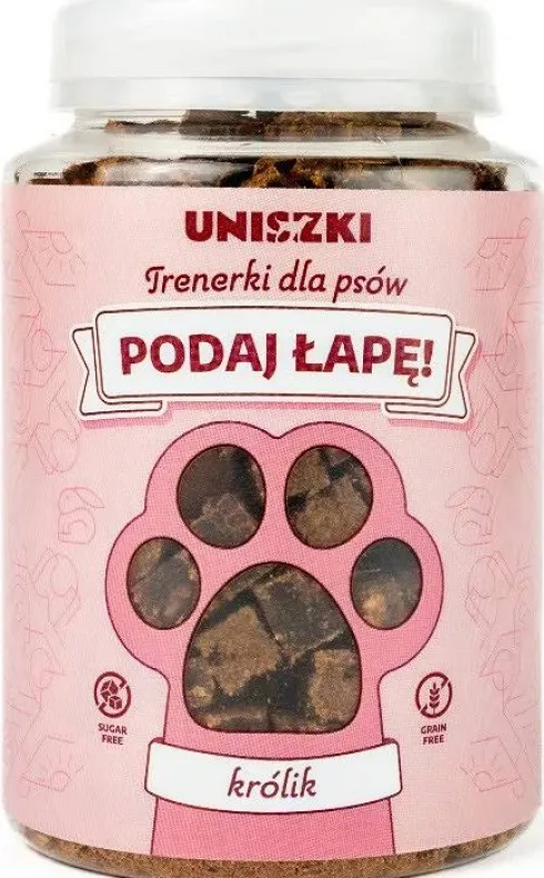 Uniszki Trenerki Podaj łapę! Królik Przysmaki dla psa op. 210g