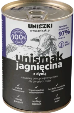 Uniszki Unismak Adult Jagnięcina Mokra Karma dla psa op. 400g