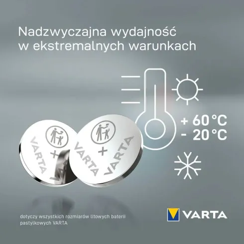 Varta Baterie litowe op. 2szt. nr. CR2032 WYPRZEDAŻ