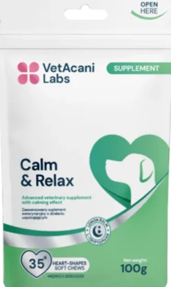 VetAcani Labs Calm&relax Suplement diety dla psów op. 100g SASZETKA