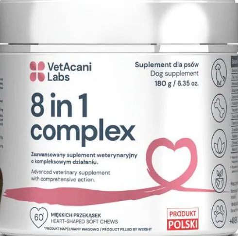 VetAcani Labs 8in1 Complex Suplement diety dla psów op. 180g