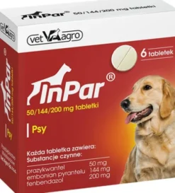 Vet-Agro InPar Tabletki na robaki i pasożyty op. 6szt.