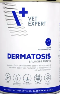 VetExpert Dermatosis Adult Łosoś z Ziemniakami Mokra Karma dla psa op. 400g WYPRZEDAŻ