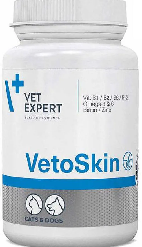 VetExpert Preparat na skórę i sierść Vetoskin dla psa i kota op. 90 kapsułek