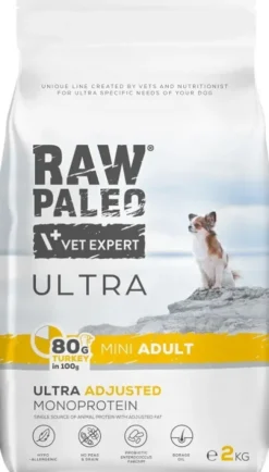 VetExpert Raw Paleo Ultra Adult Mini Indyk Sucha Karma dla psa op. 2kg WYPRZEDAŻ