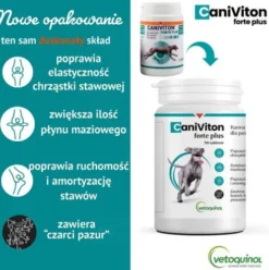 Vetoquinol Caniviton Preparat na stawy Forte Plus dla psa op. 90 tabletek