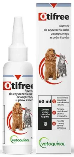 Vetoquinol Płyn do uszu Otifree dla psa i kota poj. 60ml