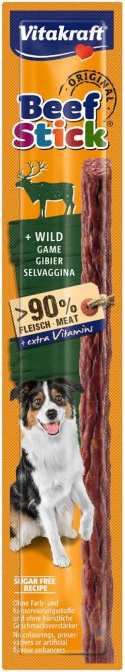 Vitakraft Kabanos Beef Stick z dziczyzną dla psa op. 1szt.