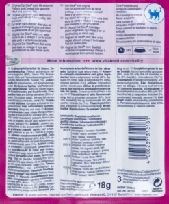 Vitakraft Kabanosy Cat Stick Mini flądra z omega-3 dla kota op. 3szt.