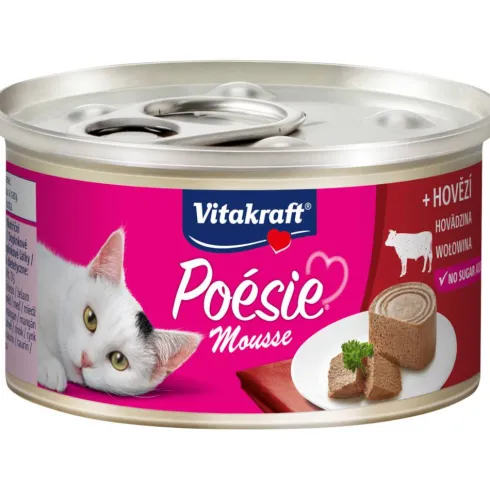 Vitakraft Poesie Mousse z wołowiną Mokra karma dla kota op. 85g