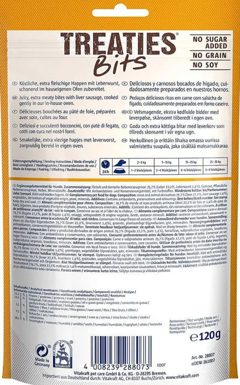Vitakraft Przysmak Treaties Bits z wątróbką dla psa op. 120g